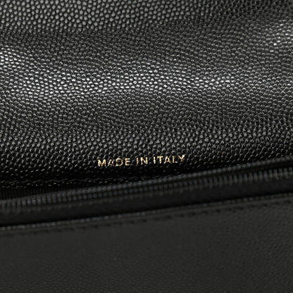 Chanel Caviar Quilted Pocket Twins Clutch With Chain Black 7 of 12