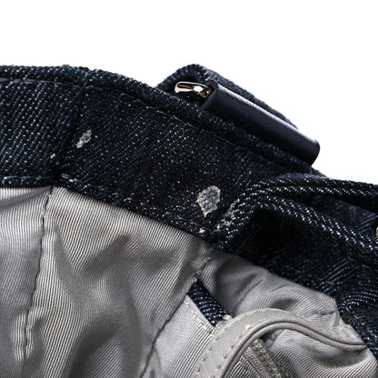 Chanel Denim Quilted Stretch Spirit Messenger Bag Dark Blue 10 of 12