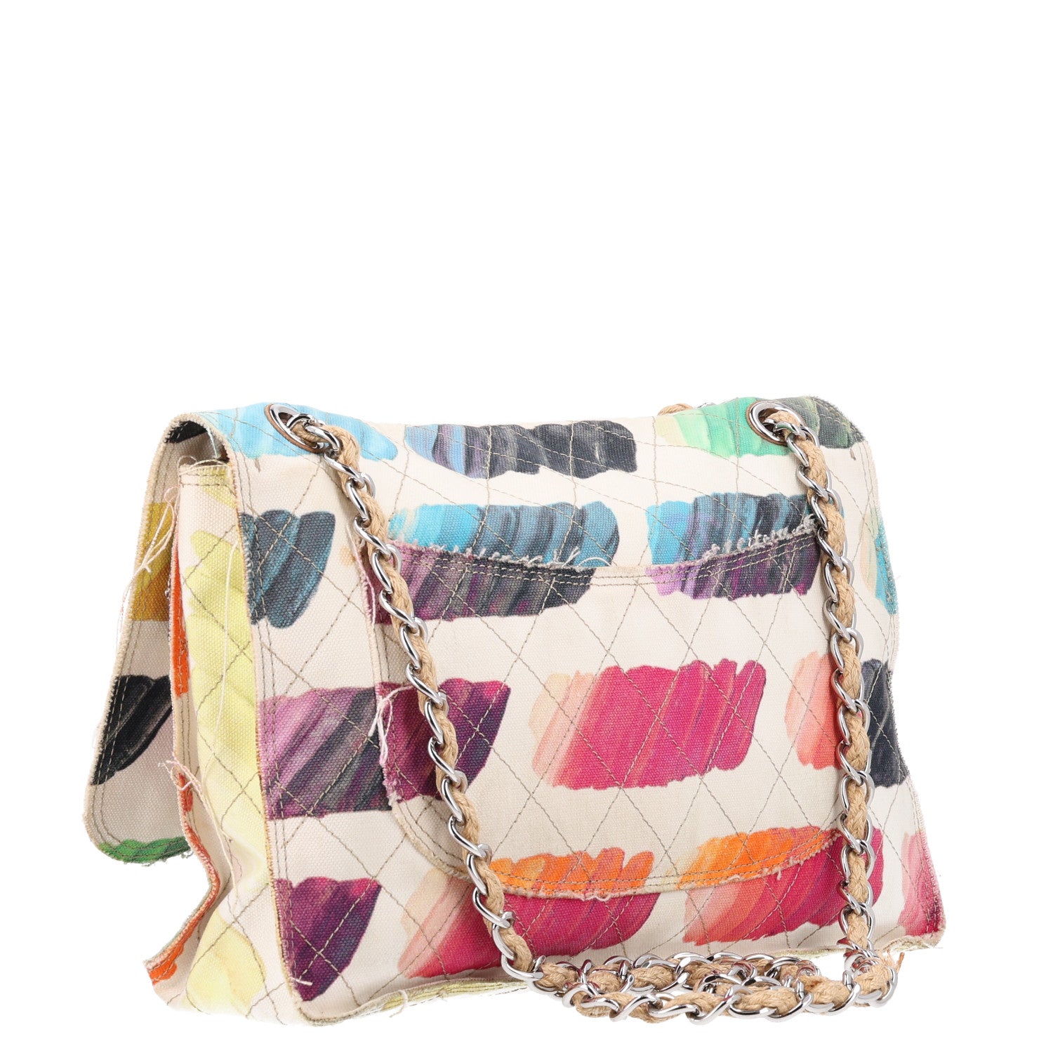 Chanel Canvas Jumbo Colorama Flap Multicolor 3 of 10