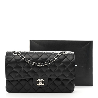 Chanel Lambskin Quilted Medium Double Flap Black 13 of 13