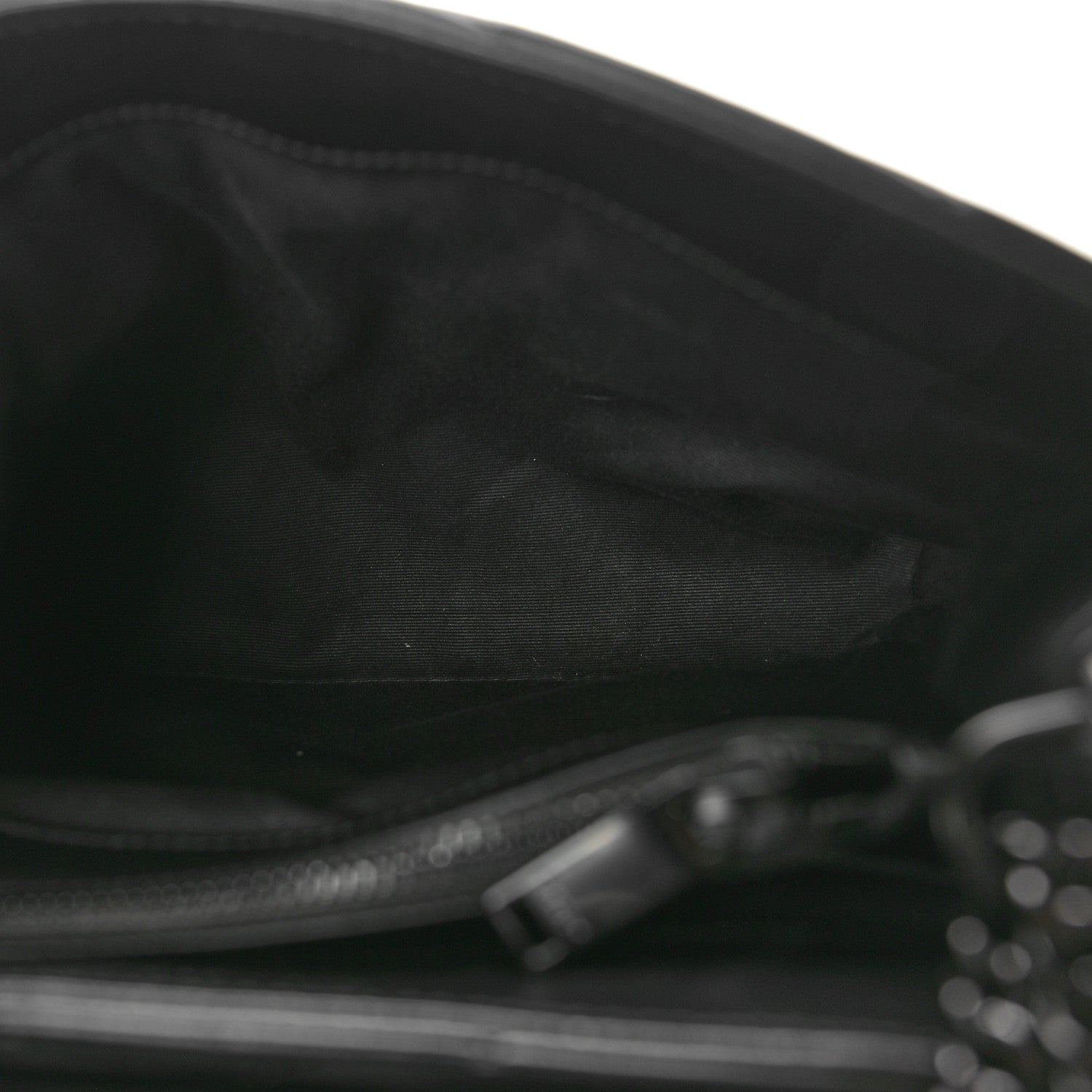 Saint Laurent Calfskin Y Quilted Monogram Monochrome Small Loulou Chain Satchel Black 5 of 10
