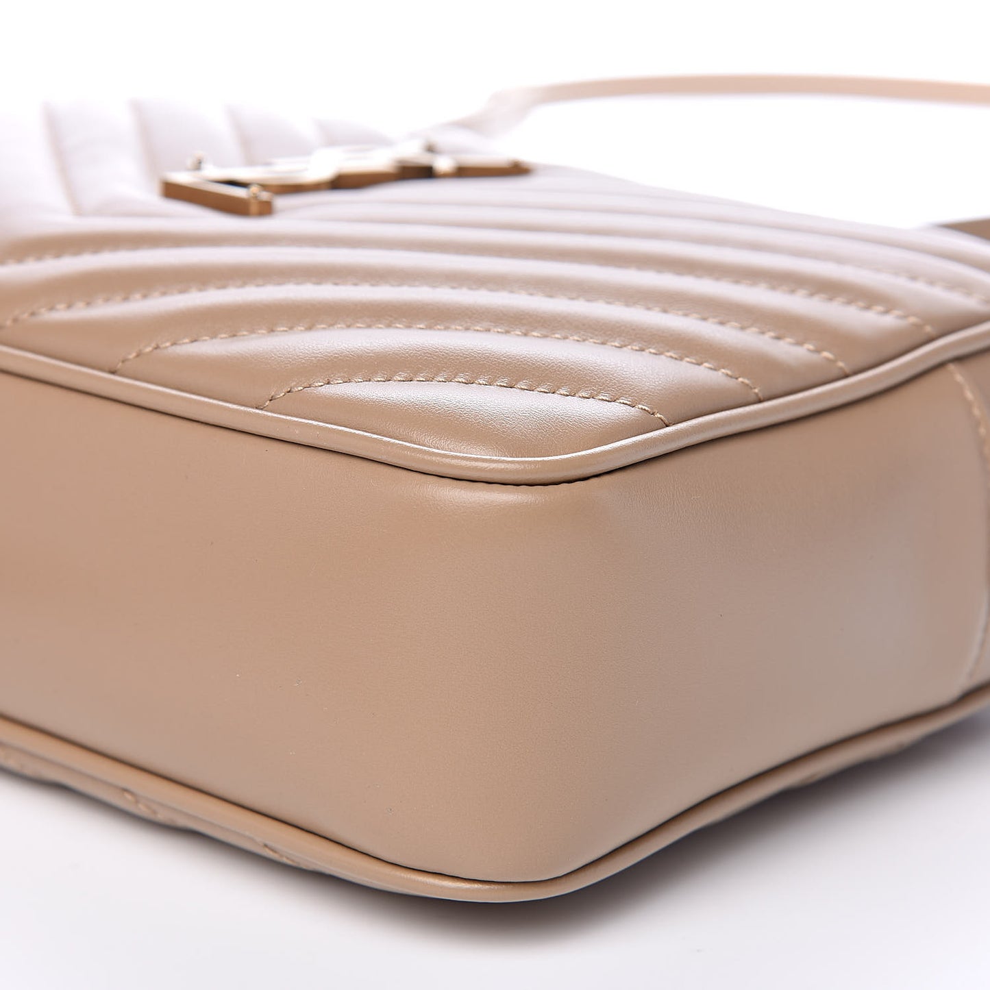 Calfskin Matelasse Monogram Lou Camera Bag Dusty Grey