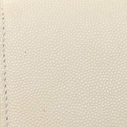 Saint Laurent Grain De Poudre Monogram Uptown Chain Wallet Crema Soft 14 of 14