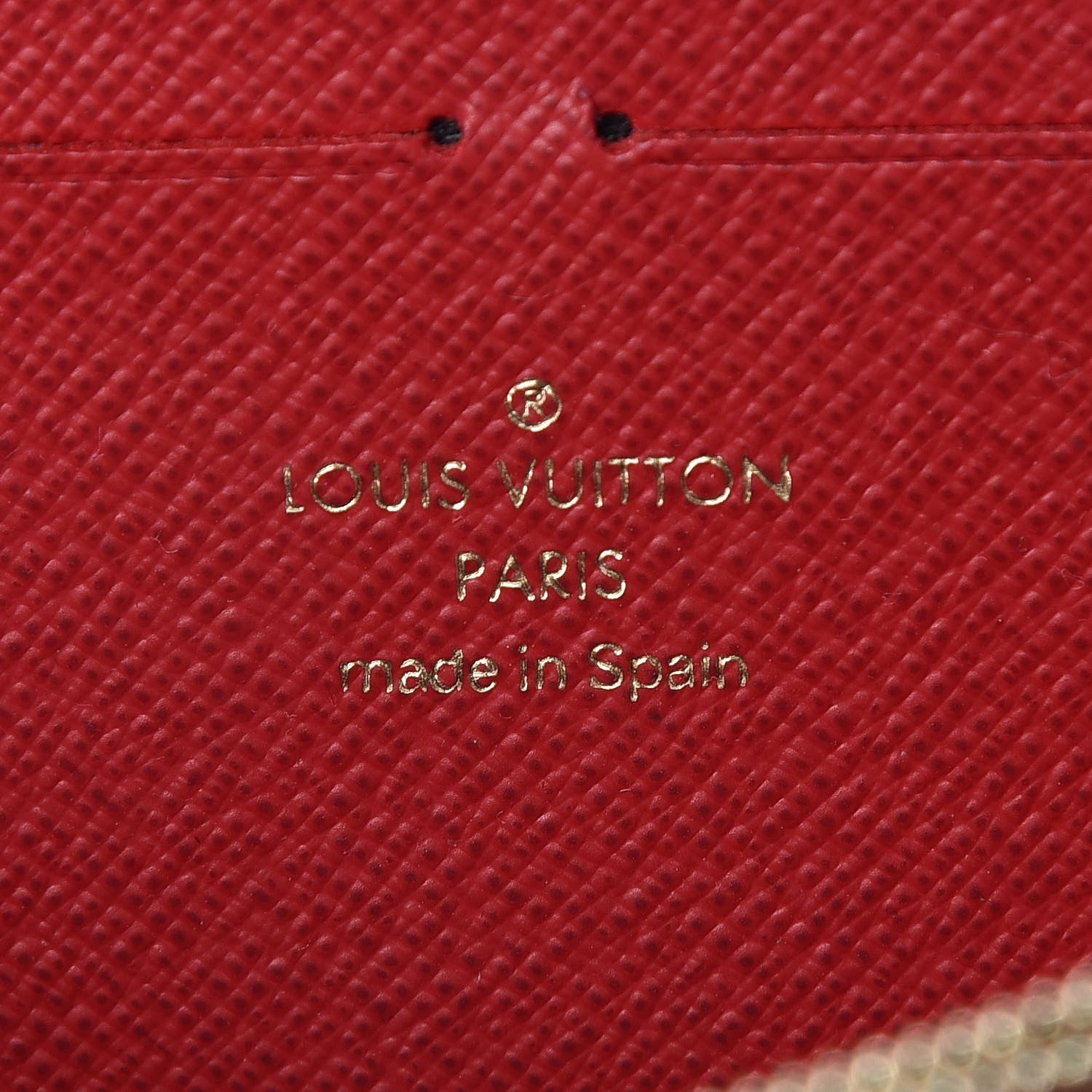 Louis Vuitton Damier Ebene Clemence Wallet Cherry 6 of 6