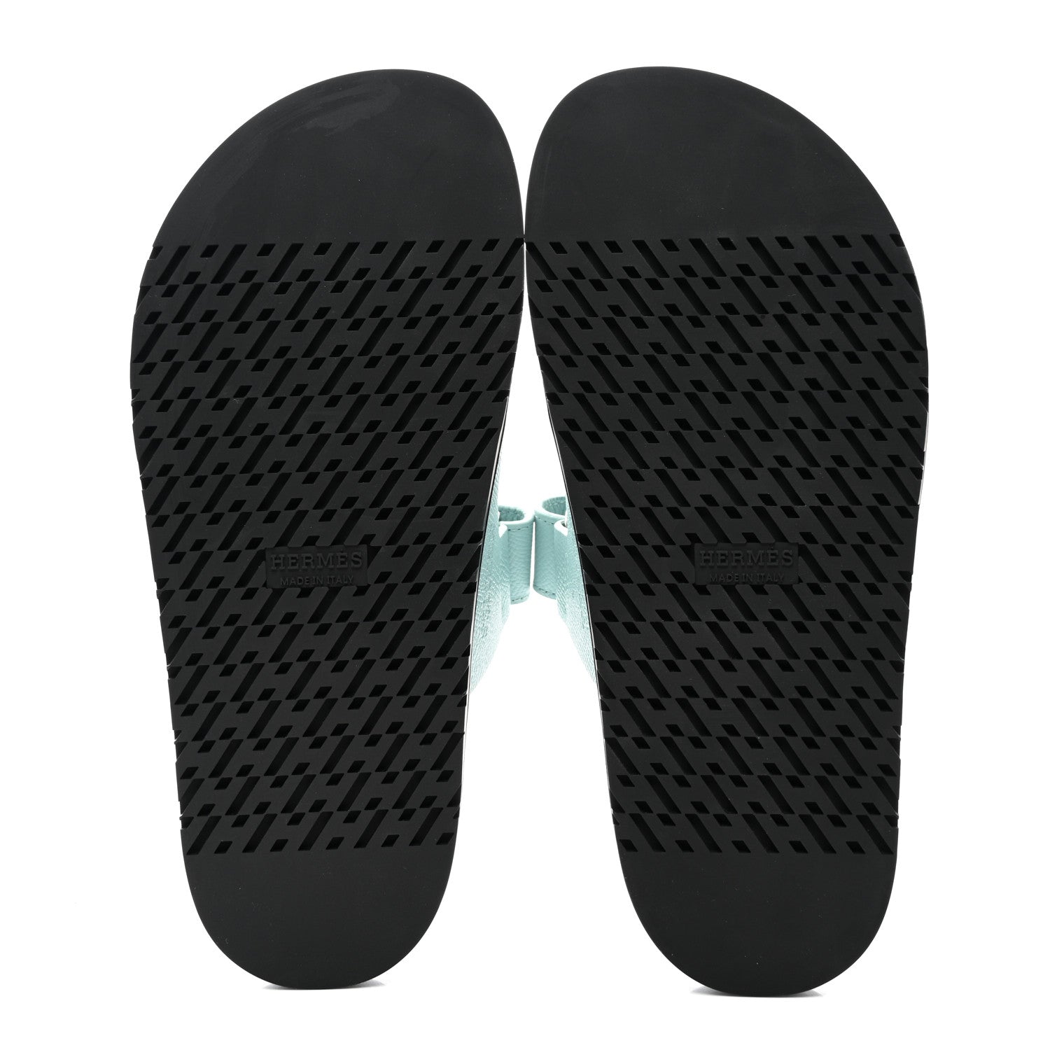 Hermes Epsom Womens Chypre Sandals 37 Bleu Cristaux 5 of 9