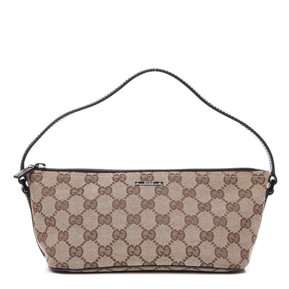 Gucci Monogram Boat Pochette Brown 1 of 8