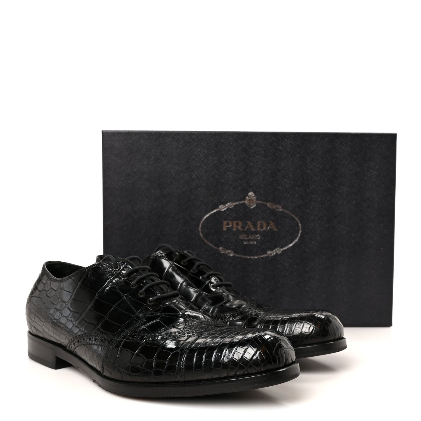 Crocodile Mens Oxford 9 Black