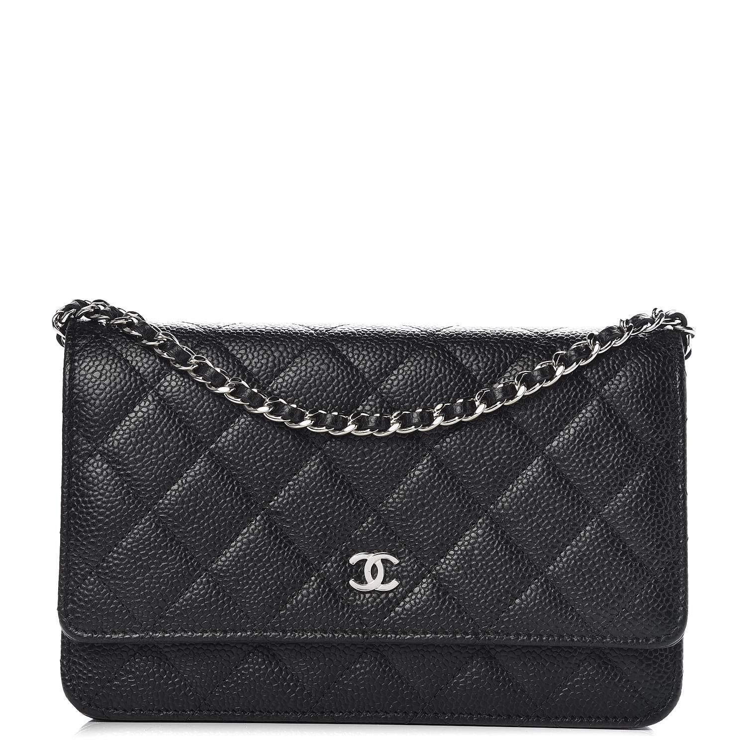 Chanel Caviar Quilted Wallet On Chain WOC Black 1 of 11