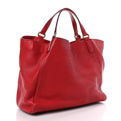 Gucci Pebbled Calfskin Medium Soho Shoulder Bag Tabasco Red 3 of 10