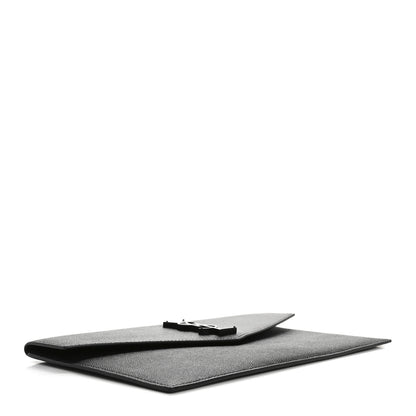 Saint Laurent Grain De Poudre Uptown Pouch Black 4 of 9