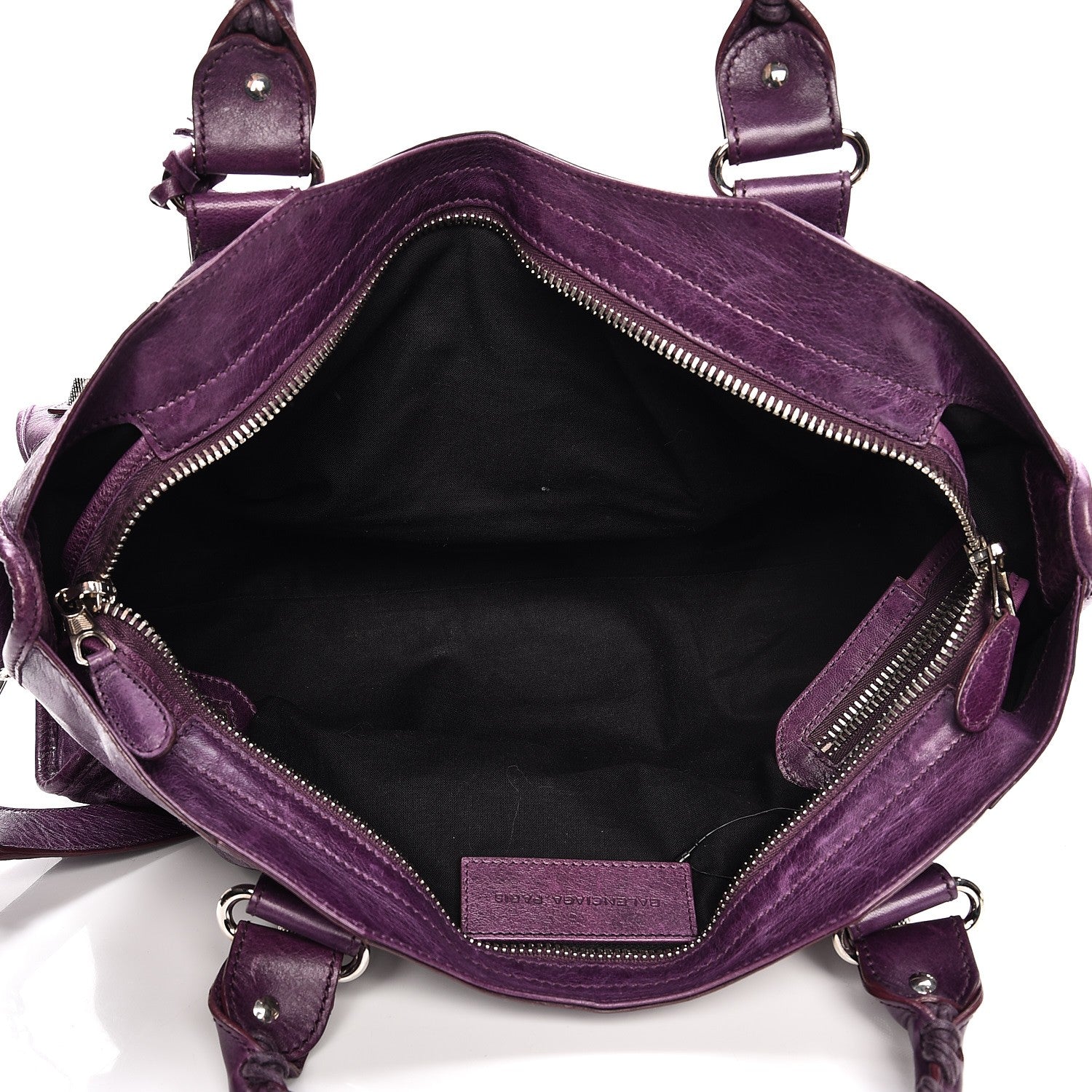 Balenciaga Agneau Giant 21 Silver Hardware Part Time Raisin 6 of 12