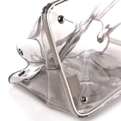 Prada Vinyl Calfskin Tote Transparent White 13 of 20