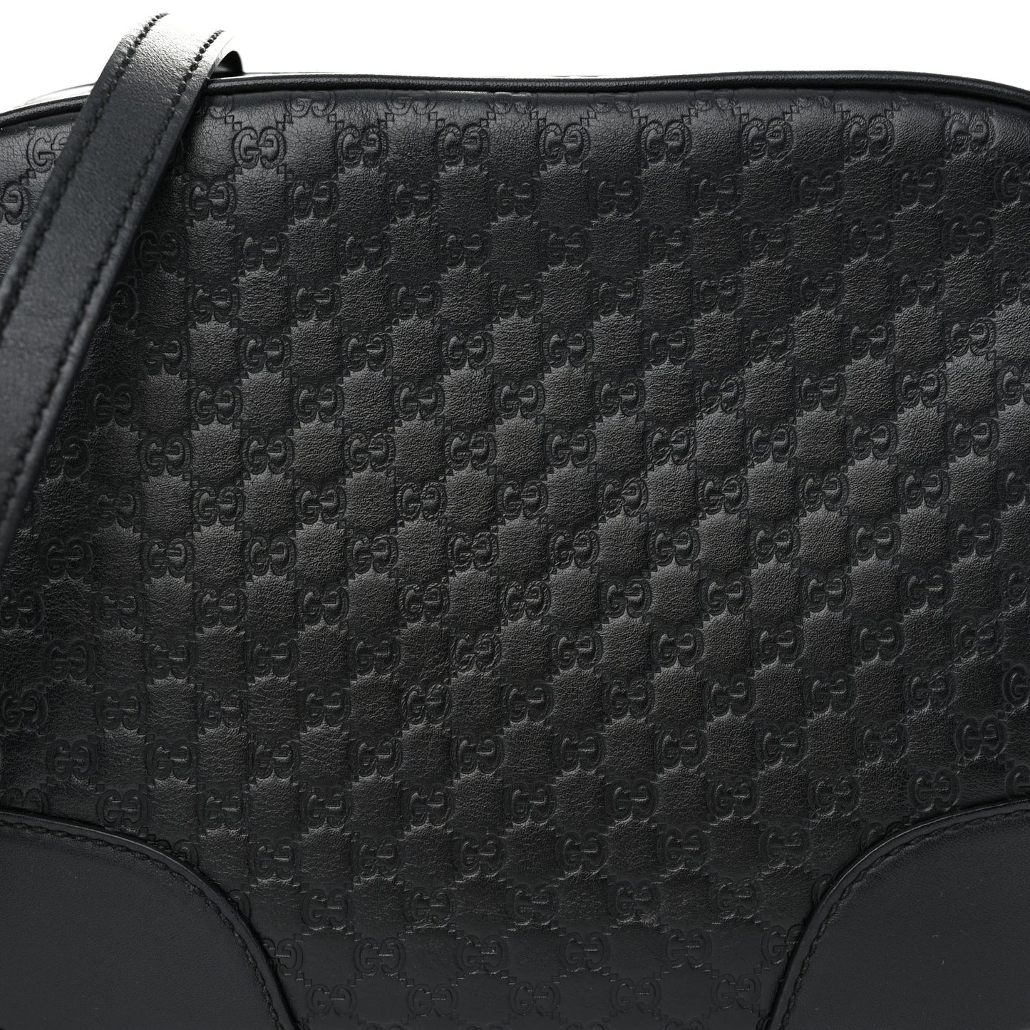 Microguccissima Mini Bree Messenger Bag Black