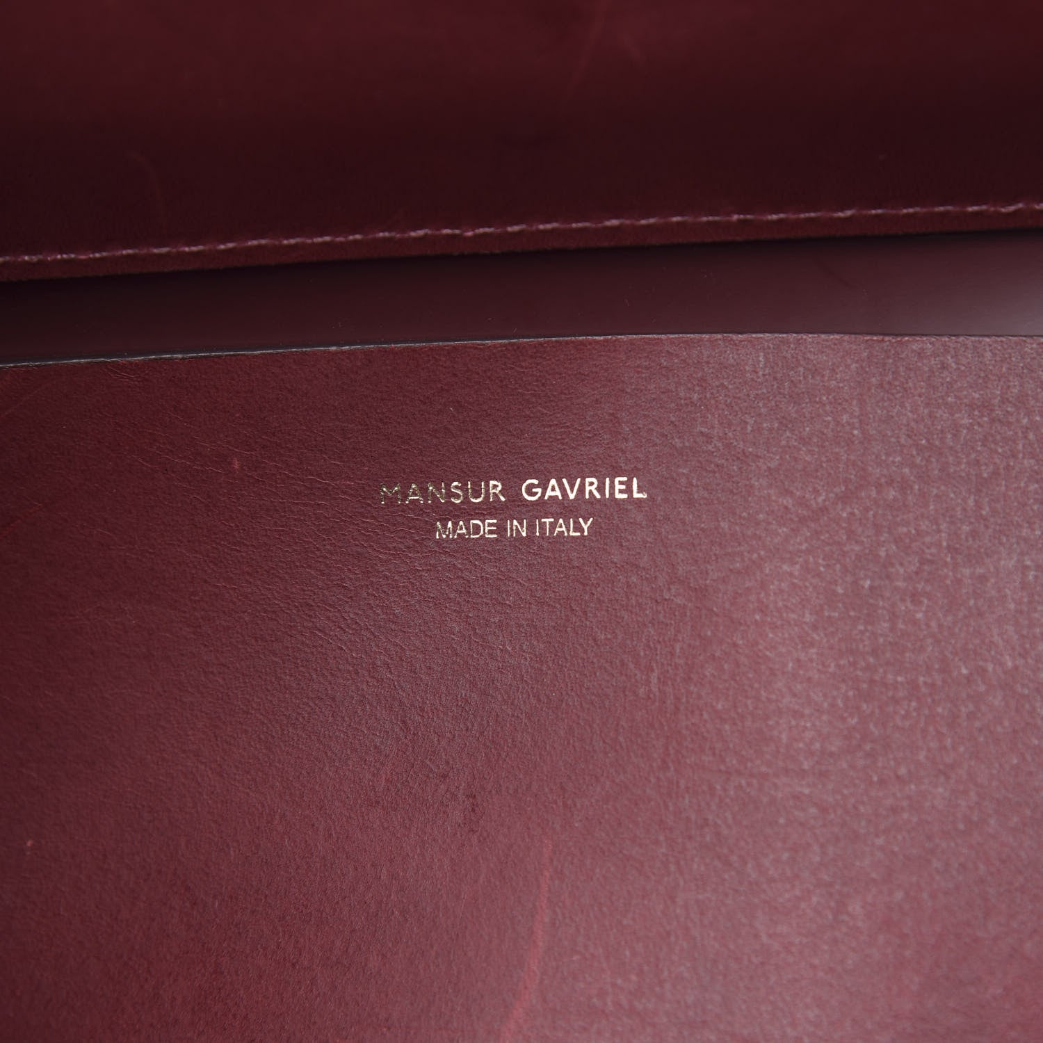 Mansur Gavriel Calfskin Mini Lady Bag Bordo 7 of 17