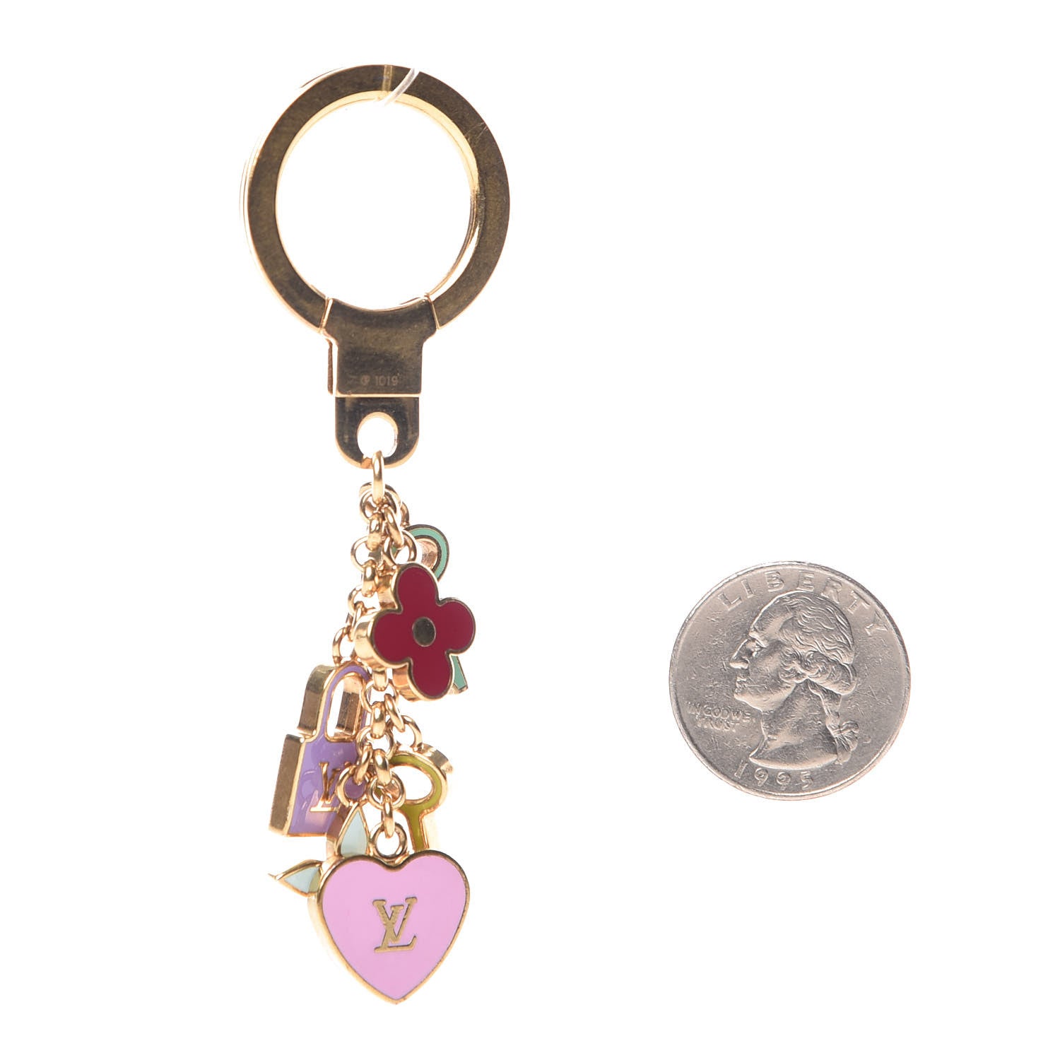 Louis Vuitton Enamel Pretty Charms Key Ring Holder 2 of 3