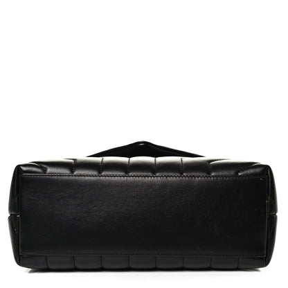 Saint Laurent Calfskin Y Quilted Monogram Small Loulou Chain Satchel Black 11 of 13