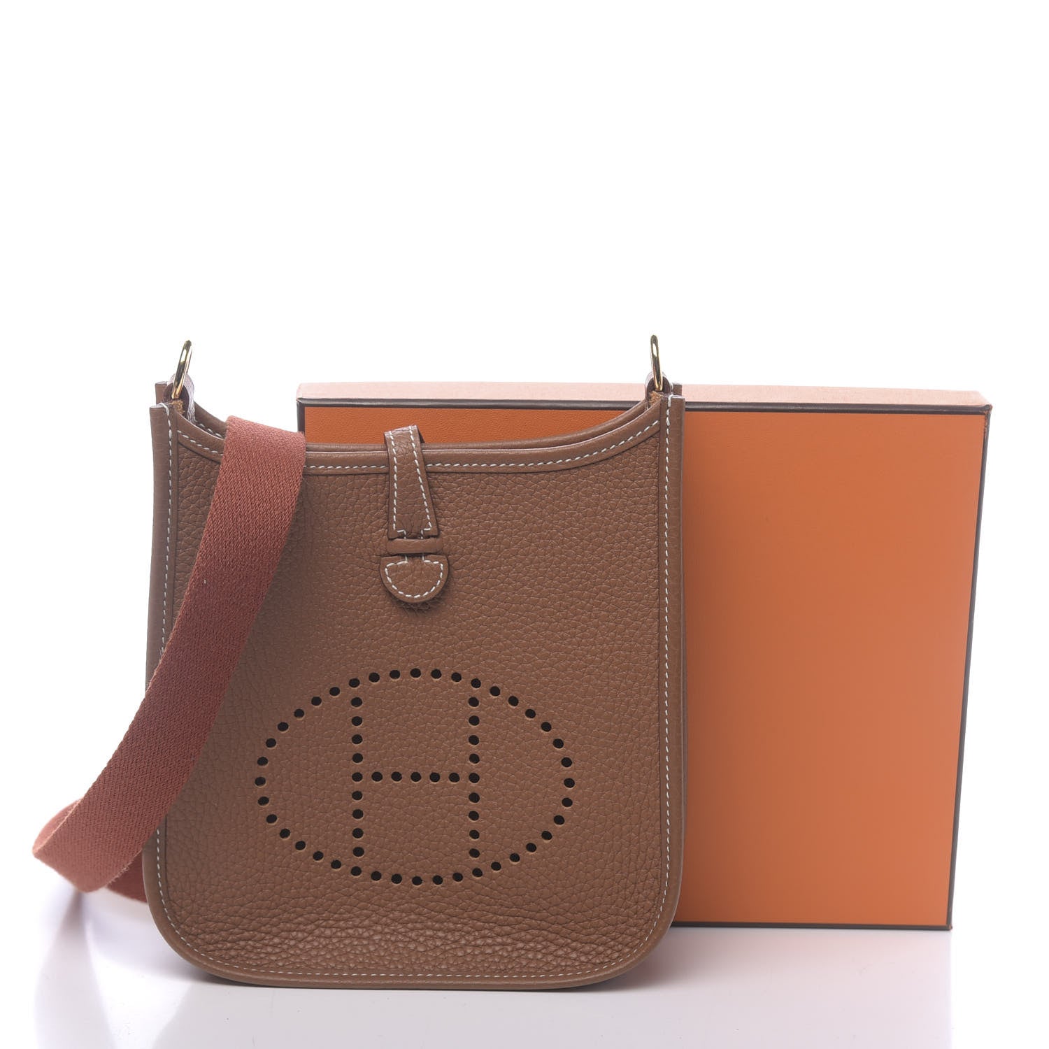 Hermes Taurillon Clemence Amazone Evelyne TPM Gold Cuivre 11 of 11