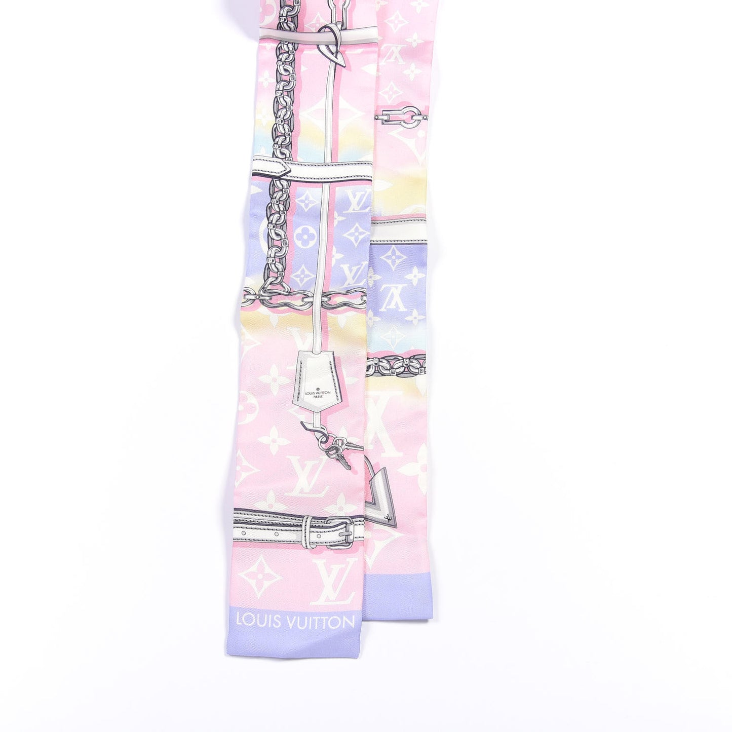 Silk Monogram Escale Confidential Bandeau Pink