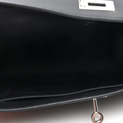 Hermes Swift Kelly Cut Clutch Pochette Black 5 of 13