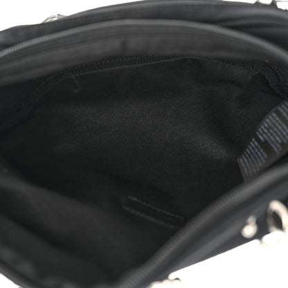 Balenciaga Nylon Canvas Logo Piercing Explorer Beltpack Black White 5 of 13