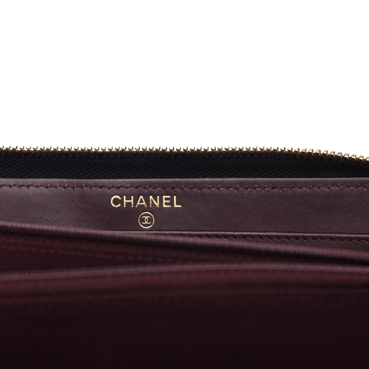 Chanel Caviar Quilted Large Gusset Zip Around Wallet Black 6 of 9