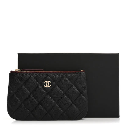 Chanel Caviar Quilted Small Cosmetic Case Black 8 of 8