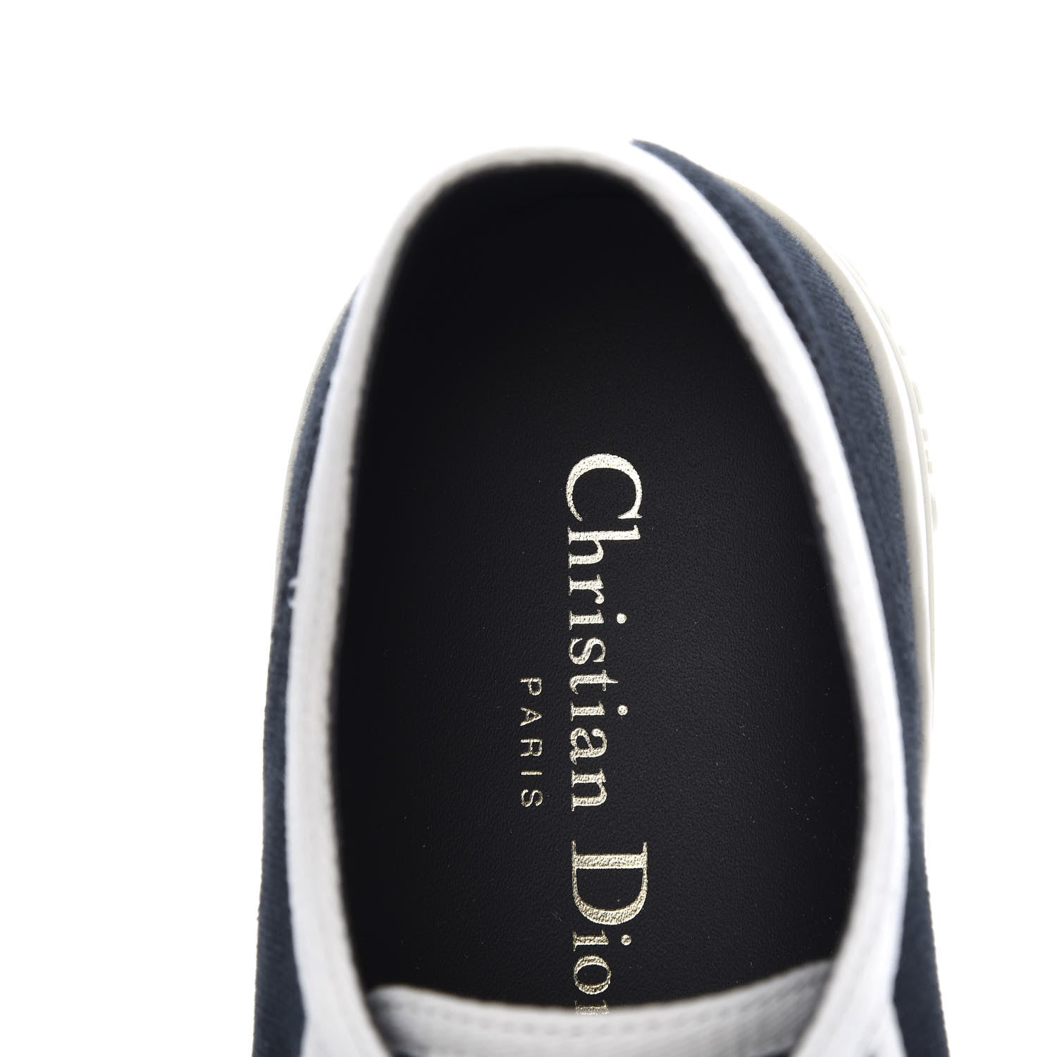 Christian Dior Canvas Walk'N'Dior Low Top Sneakers 37.5 Black 9 of 13