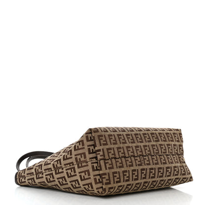 Fendi Zucchino Small Roll Tote Tobacco 4 of 9
