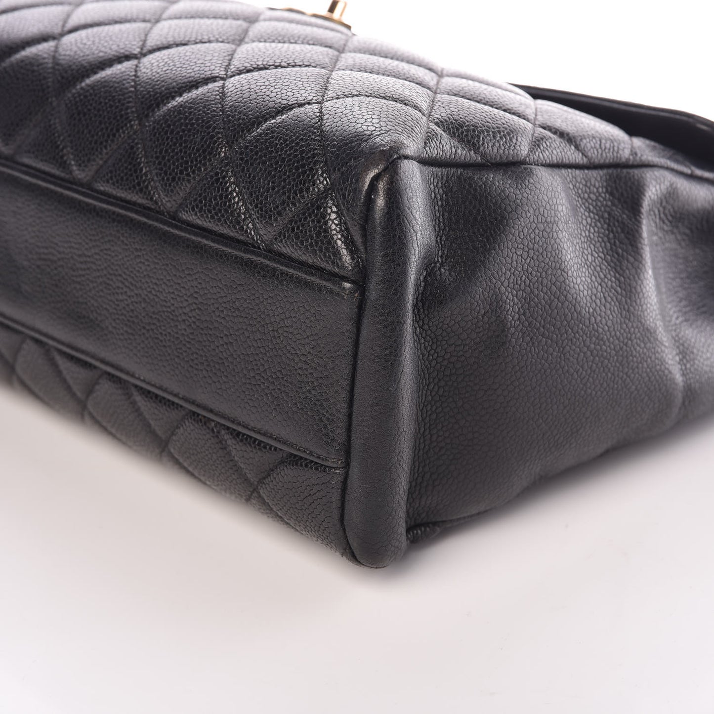 Caviar Quilted Jumbo Single Flap Black