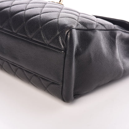 Chanel Caviar Quilted Jumbo Single Flap Black 11 of 14