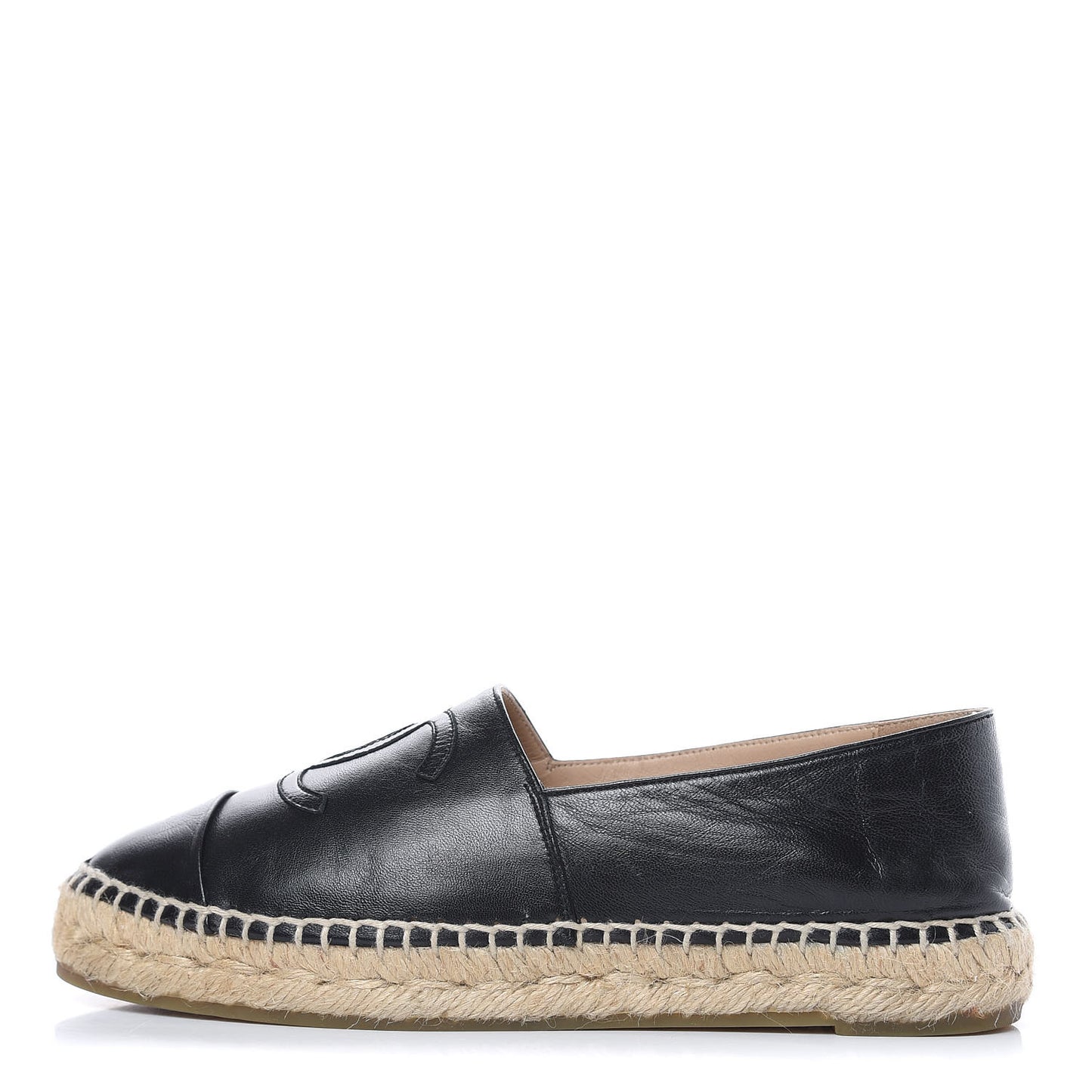 Lambskin CC Espadrilles 36 Black