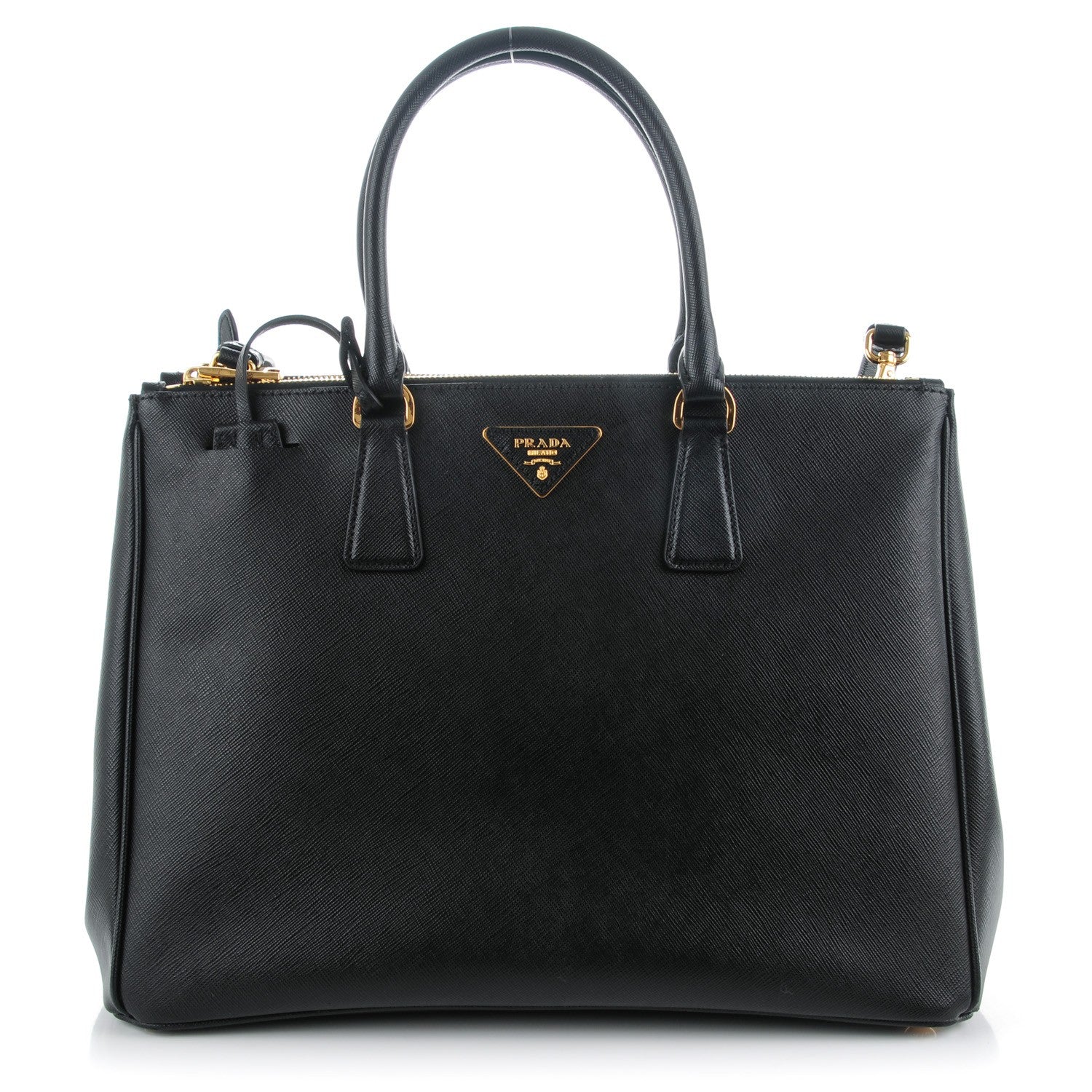 Prada Saffiano Large Galleria Double Zip Tote Black 1 of 9