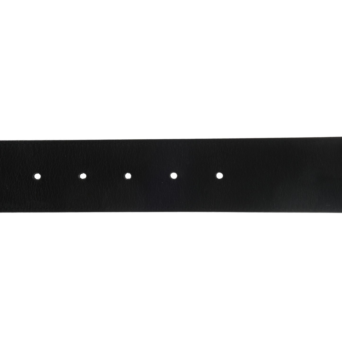 Moon Calfskin Pearl Double G 40mm Belt 80 32 Black Cream