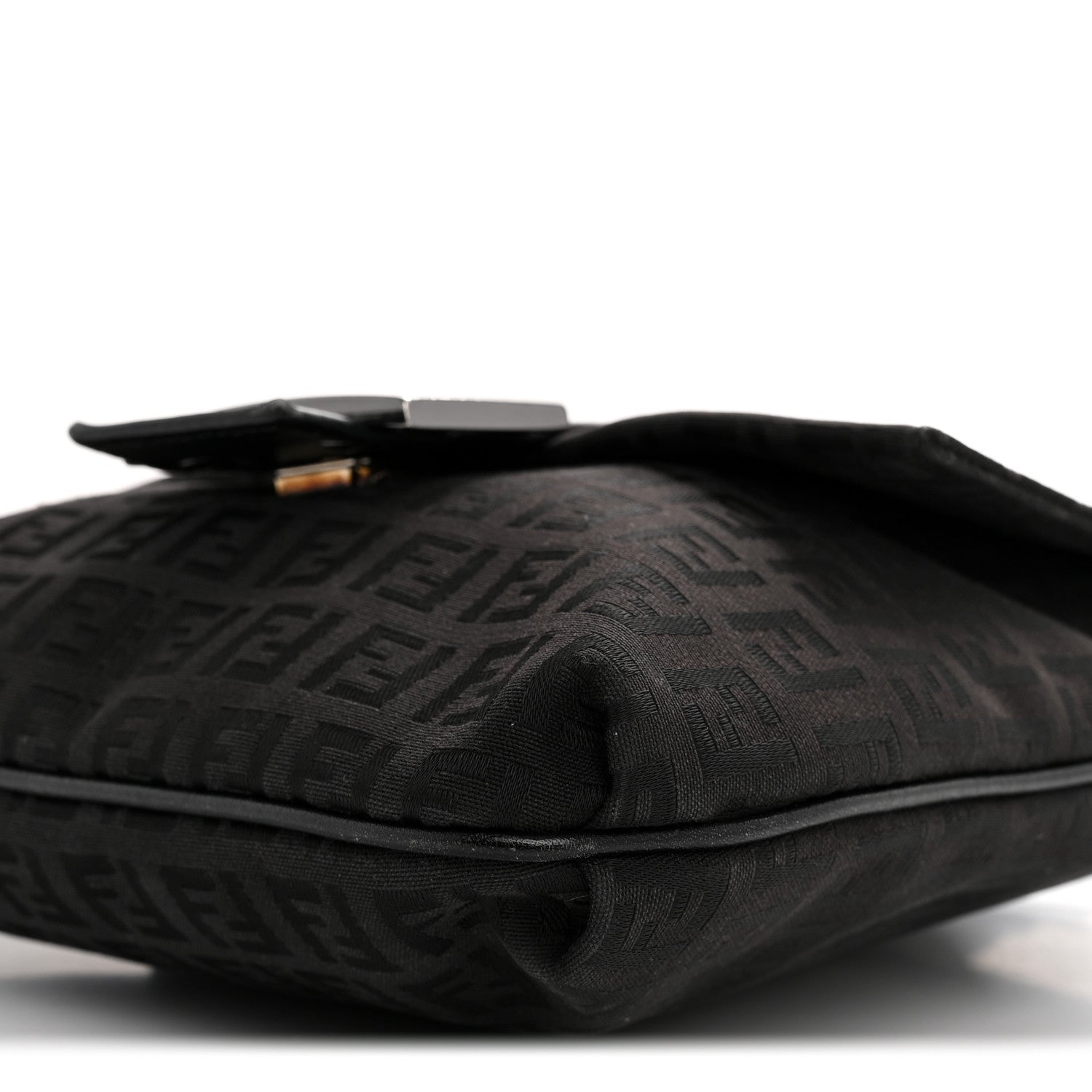 Fendi Zucchino Tube Messenger Bag Black 10 of 13