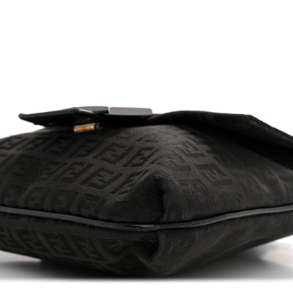 Fendi Zucchino Tube Messenger Bag Black 10 of 13