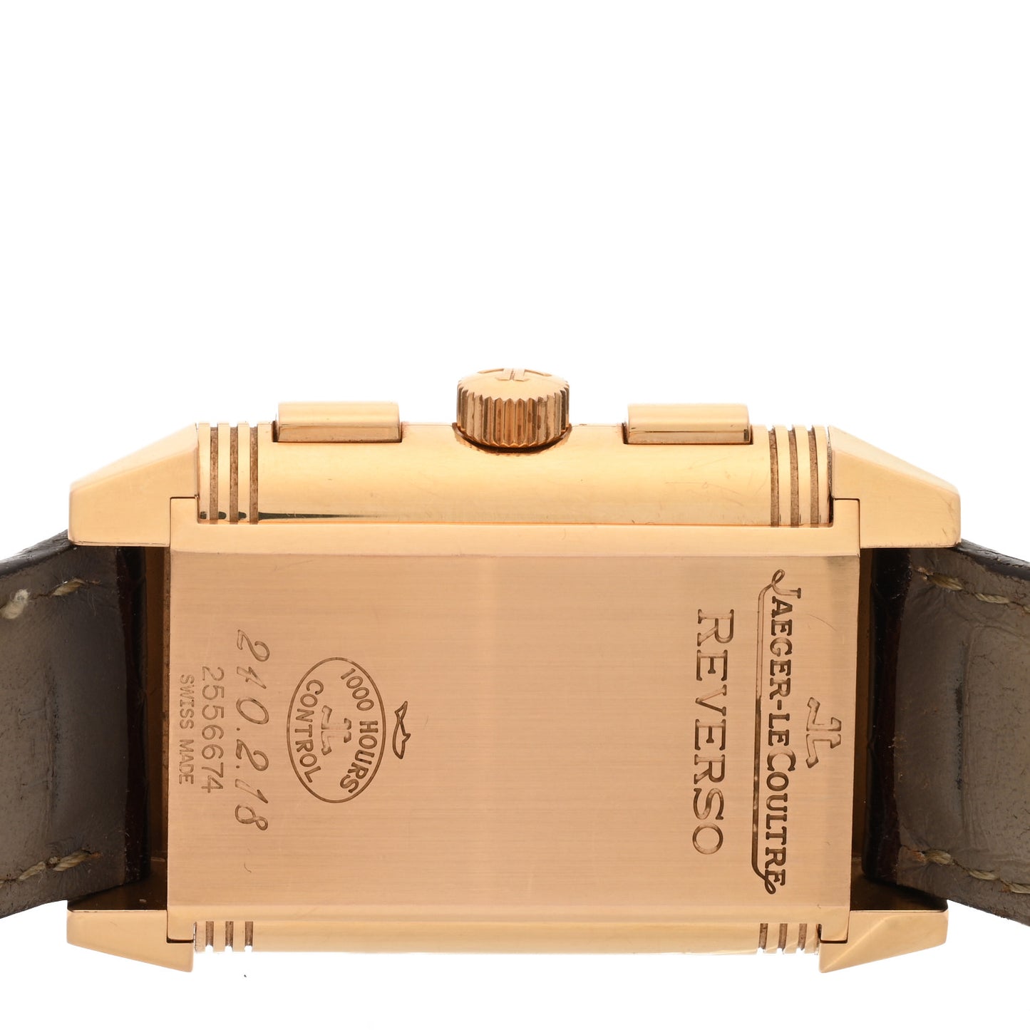 18K Rose Gold Alligator 29mm Reverso Grande GMT Manual Winding Watch Q3022420