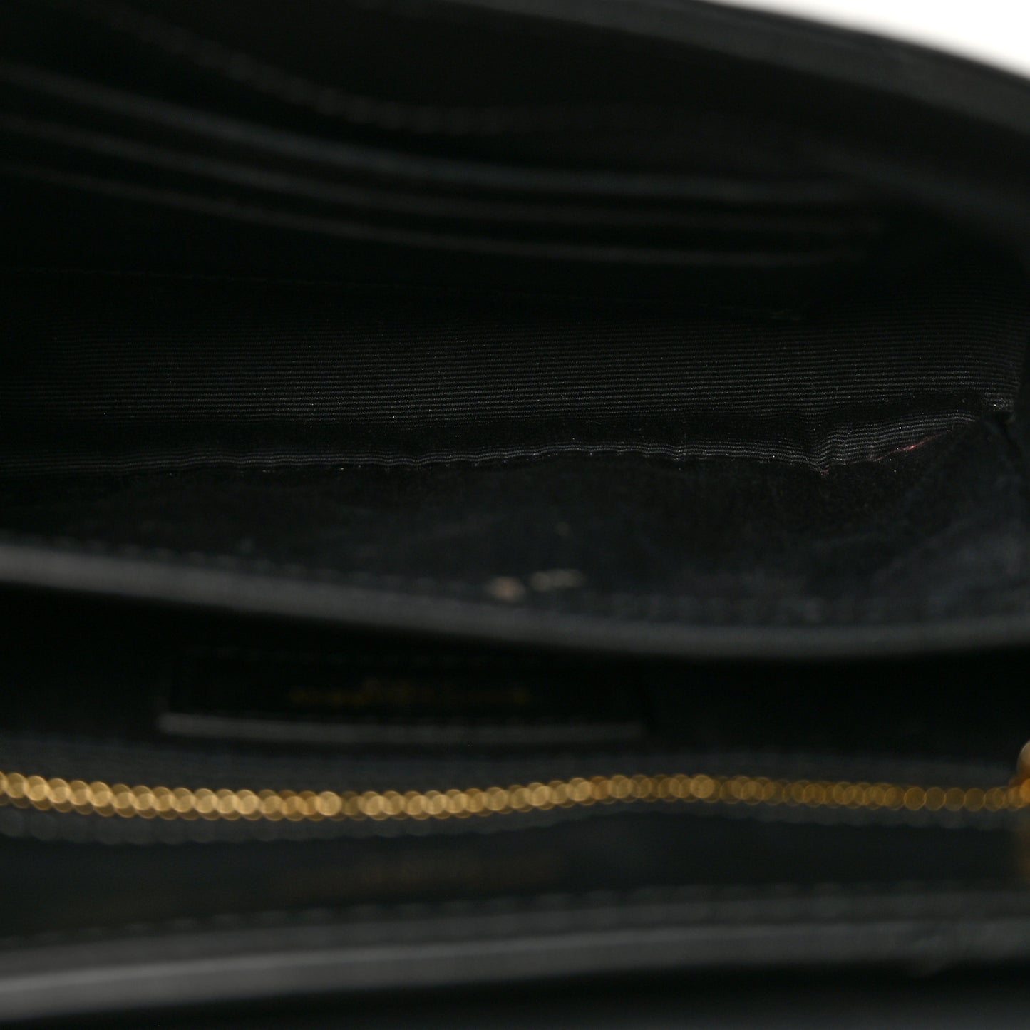 Calfskin Y Quilted Monogram Toy Loulou Crossbody Bag Black