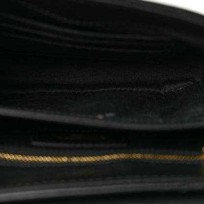 Saint Laurent Calfskin Y Quilted Monogram Toy Loulou Crossbody Bag Black 5 of 11