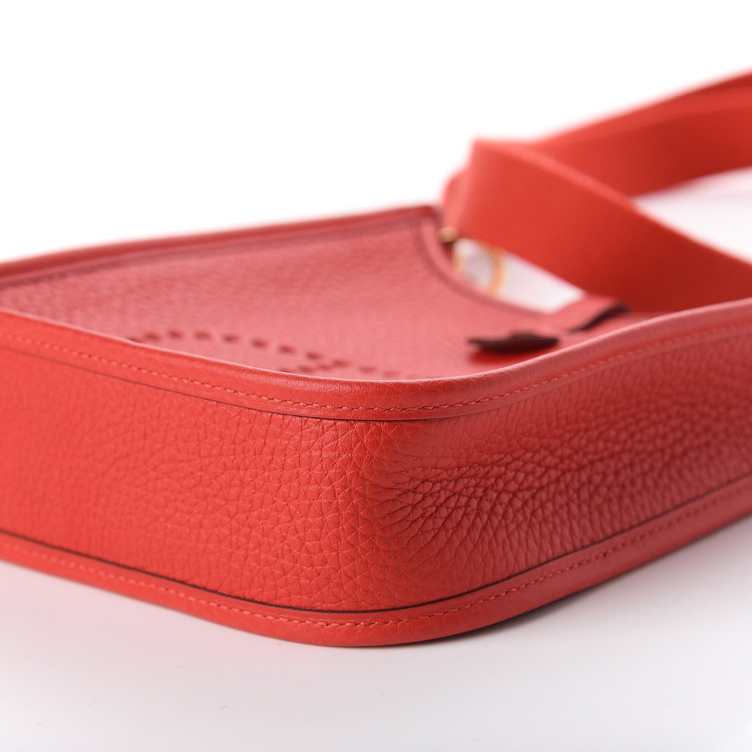 Hermes Taurillon Clemence Evelyne TPM Rouge Tomate 7 of 13