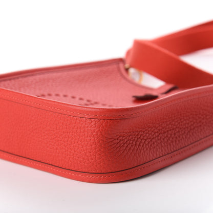 Hermes Taurillon Clemence Evelyne TPM Rouge Tomate 7 of 13