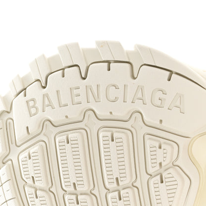 Balenciaga Faux Fur Rubber Mesh Womens Track Sandals 37 Beige 6 of 8