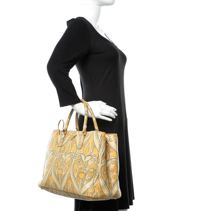 Prada Saffiano Floral Print Medium Tote 3 of 14