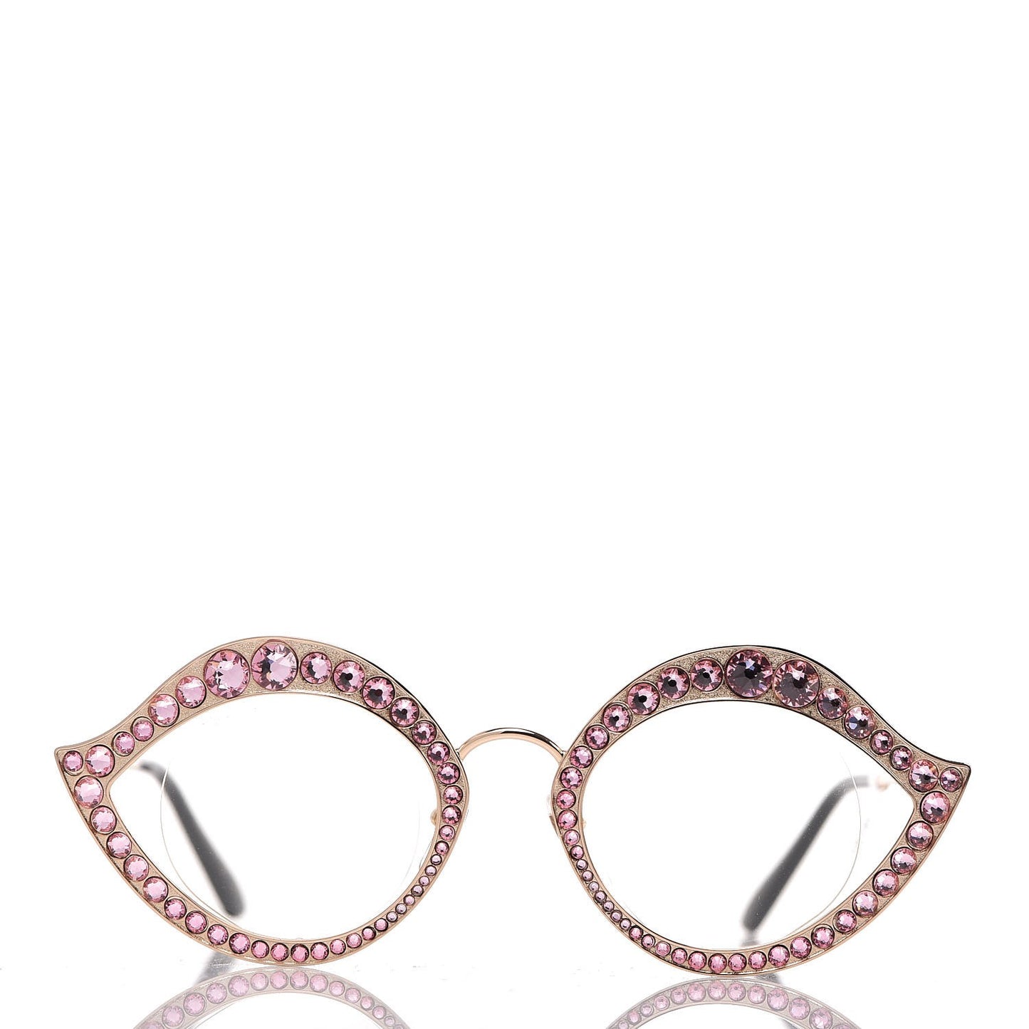 Metal Crystal Cat Eye Sunglasses GG0046S Light Pink