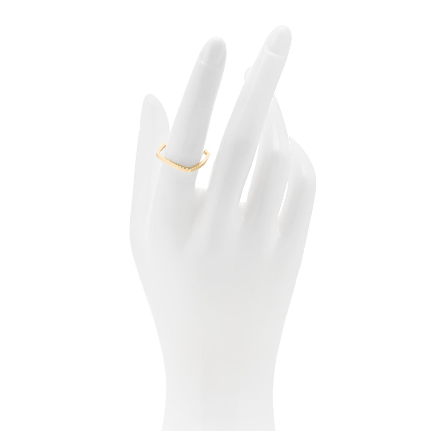 18K Yellow Gold Frank Gehry Torque Ring 53 6.5