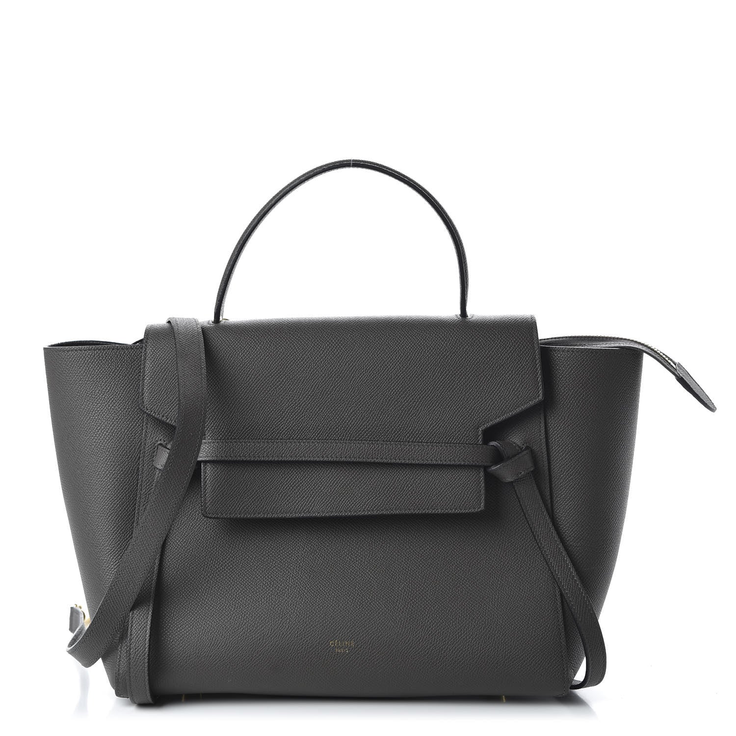 Celine Grained Calfskin Mini Belt Bag Grey 1 of 10