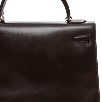 Hermes Box Kelly Sellier 32 Chocolate 30 of 30