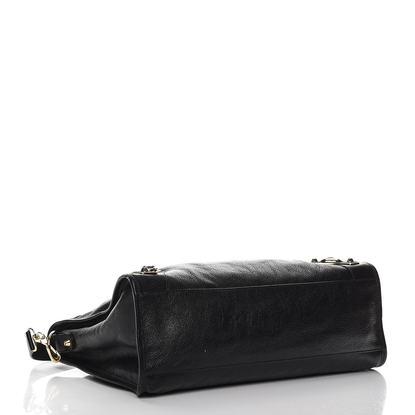 Chevre Gold Metallic Edge Hardware City Black