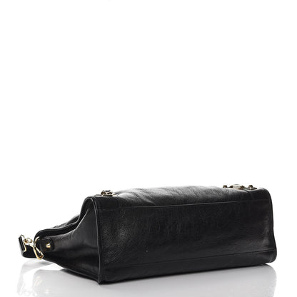 Balenciaga Chevre Gold Metallic Edge Hardware City Black 5 of 12