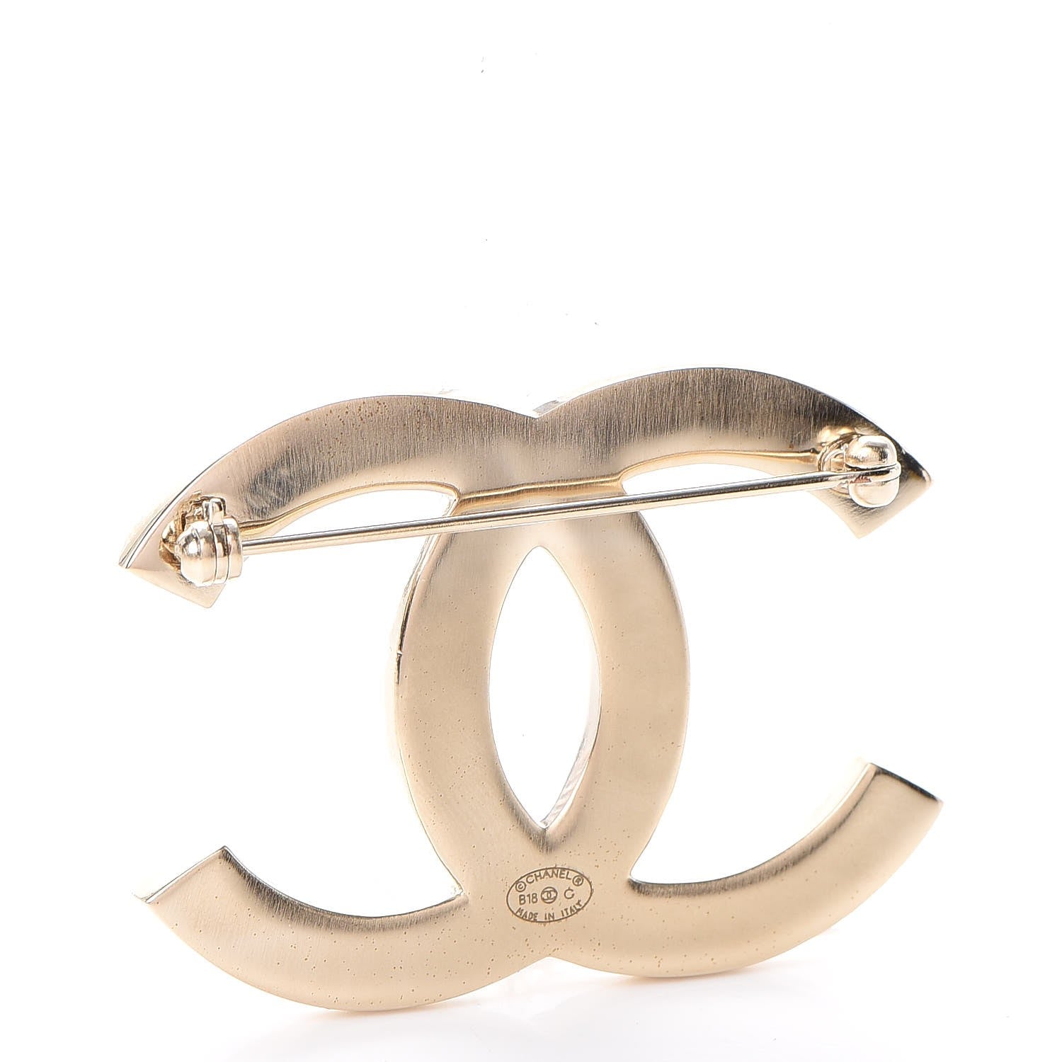 Chanel Baguette Crystal Quilted CC Brooch Gold 3 of 5