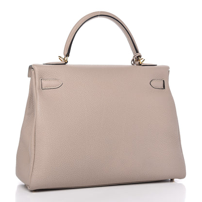 Hermes Togo Kelly Retourne 32 Gris Tourterelle 3 of 10